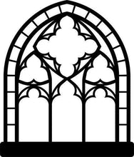 Load image into Gallery viewer, Gothic Church Window Vinyl Wall Decal - Pillbox Designs
