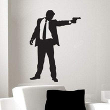 Load image into Gallery viewer, Pop Culture Gunman Vinyl Wall Art Graphic-CHOOSE ANY COLOR - Pillbox Designs
