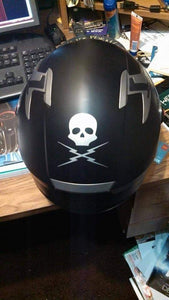 Mini Death Proof Skull 6-Pack. 3in x 3in - Pillbox Designs