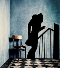 Load image into Gallery viewer, Nosferatu w/Stairs Shadow Vinyl Wall Decal - Pillbox Designs
