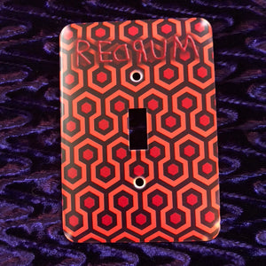 REDRUM The Shining Overlook Hotel - Gothic Horror Metal Light Switch Plate Cover