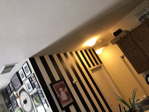 Gothic Wall Stripes Vinyl Decals Wallpaper - Pillbox Designs