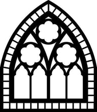 Load image into Gallery viewer, Church Window Vinyl Wal Decal - Pillbox Designs
