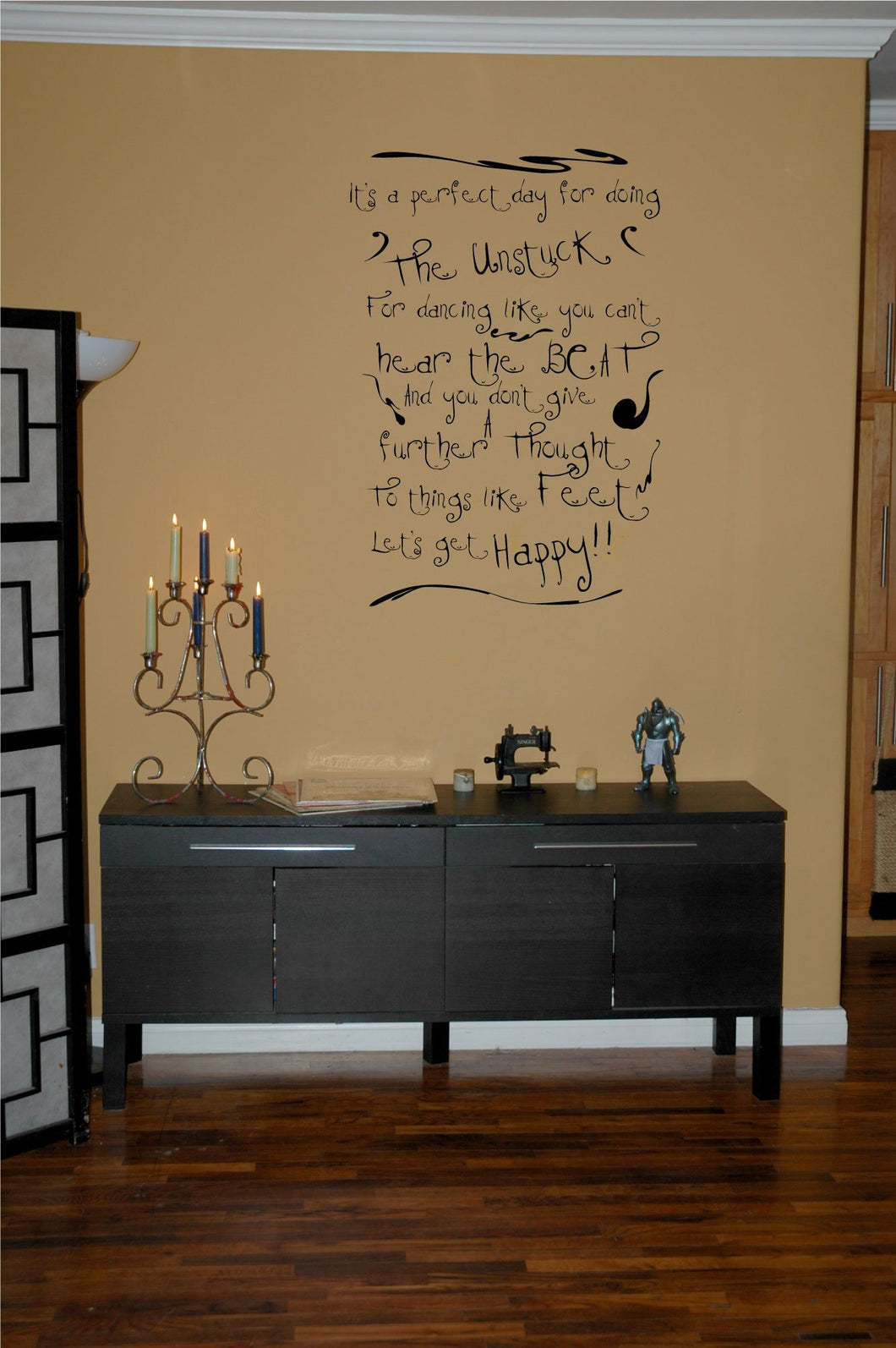 Doing The Unstuck - The Cure Song Lyrics Vinyl Wall Decal - Pillbox Designs