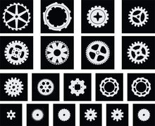Load image into Gallery viewer, SteamPunk Gears &amp; Cogs Stencil paint mask - Pillbox Designs
