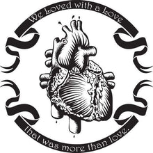 Load image into Gallery viewer, Anatomical Heart Edgar Allen Poe - Annabelle Lee Vinyl Wall Decal - Pillbox Designs
