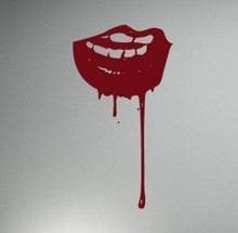 Load image into Gallery viewer, Bloody Mouth Vampire Vinyl Wall Art Decal - Pillbox Designs
