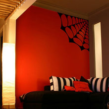 Load image into Gallery viewer, Large Spider Web Vinyl Wall Decal - Pillbox Designs
