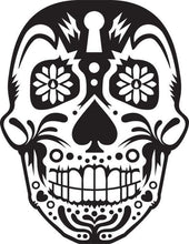 Load image into Gallery viewer, Day of the Dead Art Sugar Skull Decal - Pillbox Designs
