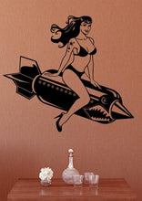 Load image into Gallery viewer, Bomber Betty Vinyl Wall Decal - Pillbox Designs
