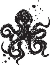 Load image into Gallery viewer, Angry Octopus Vinyl Wall Decal - Pillbox Designs
