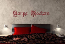 Load image into Gallery viewer, Carpe Noctem (Seize the Night) Vampire inspired/Vinyl Wall Decal - Pillbox Designs
