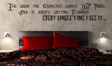 Load image into Gallery viewer, Beetlejuice Cult Classic Movie Quote- Vinyl Wall Decal - Pillbox Designs
