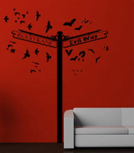 Load image into Gallery viewer, Crossroads of Good &amp; Evil Vinyl Wall Decal - Pillbox Designs
