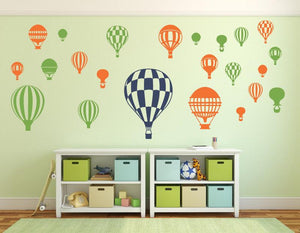 Hot Air Balloon MURAL DECAL PACK-Choose any 3 colors! - Pillbox Designs