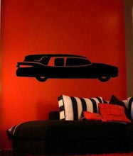 Load image into Gallery viewer, Classic Hearse Gothic Horror Vinyl Wall Decal - Pillbox Designs
