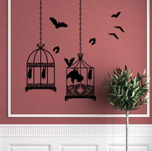 Load image into Gallery viewer, Bat Cages Wall Decal - Pillbox Designs
