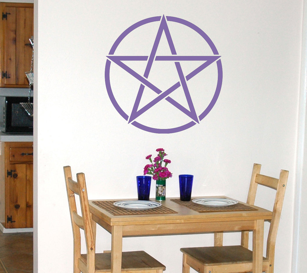 Pentacle wiccan Wall Decal
